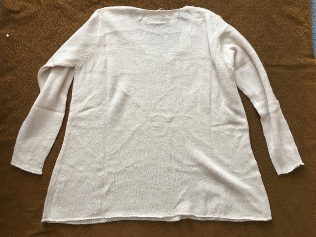 Heavy duty V-neck loose mohair plus size knitted long sleeves