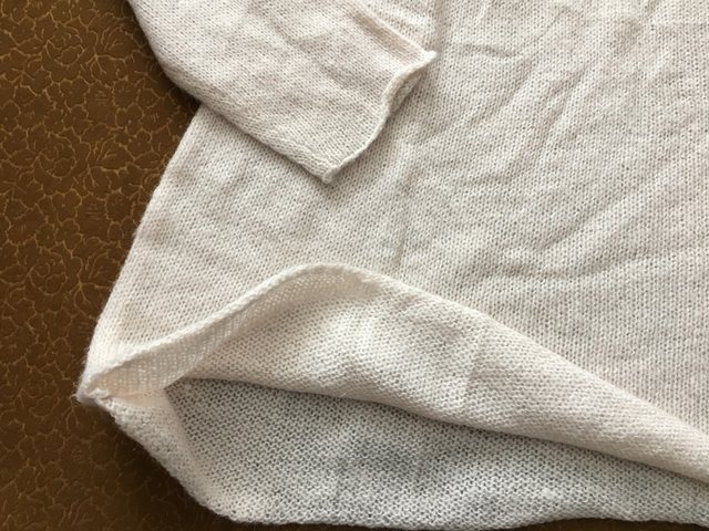 Heavy duty V-neck loose mohair plus size knitted long sleeves