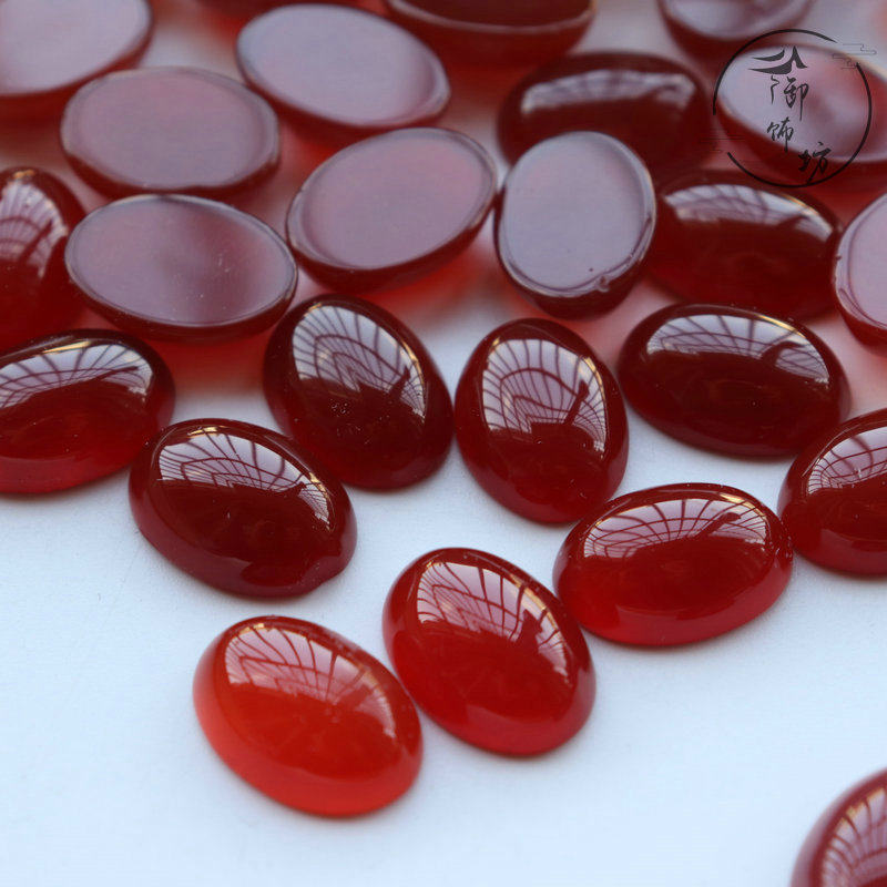 天然红玛瑙戒面椭圆形水晶镶嵌戒面手工diy戒指吊坠耳钉饰品材料,淘宝优惠券,粉丝福利购,淘宝优惠卷