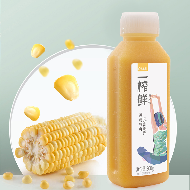 希之源一榨鲜玉米汁饮料0脂五谷粗粮饮品宿舍早餐整箱300g*6瓶