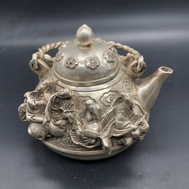 Ancient Play Antique Miscellaneous Collection Antique Grand Ming Xuande Year Eight Immortals Kettle Wine Pot Old Wine Pot Special Price