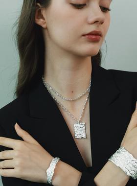 QuriouStone【何泓姗谭松韵周震南同款】树纹手镯细版925银可调节