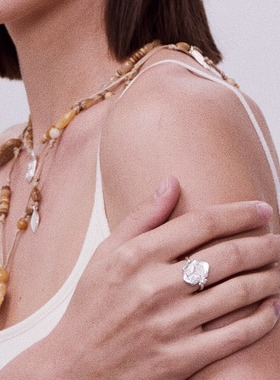 壁画猫猫硬币浮雕开口戒指纯银