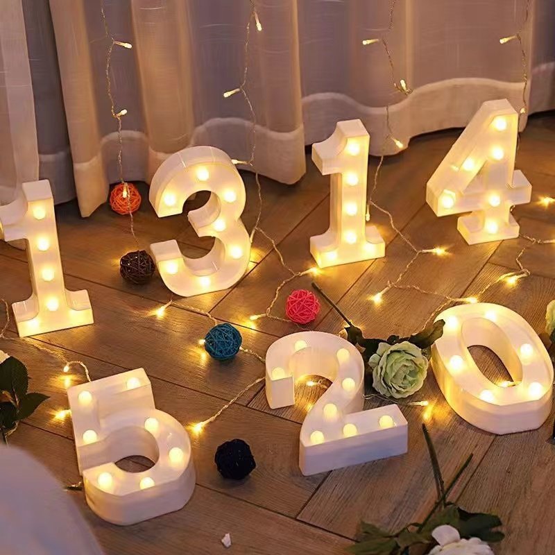 INS拍照字母灯LED创意用品生日表白求婚布置浪漫惊喜道具卧室装饰