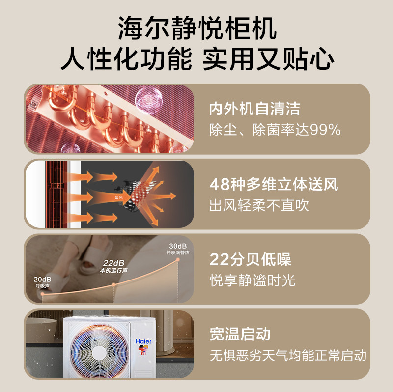 【新品】海尔2p匹新能效变频柜机 海尔空调空调