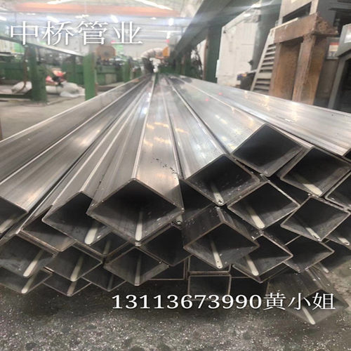 国标201 304不锈钢方管 圆管扁管 大管抛光拉丝不锈钢方通圆通 - 图2