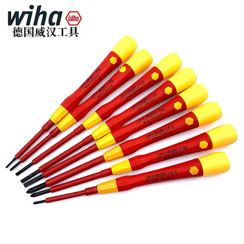 德国wiha威汉进口2270 2271P绝缘一 十字螺丝刀电工弱电VDE螺丝批 - 图2