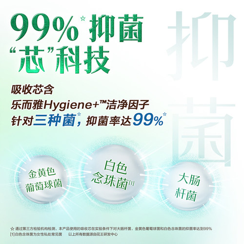 花王乐而雅零触感抑菌清芯卫生巾日夜用68片组合 - 图2
