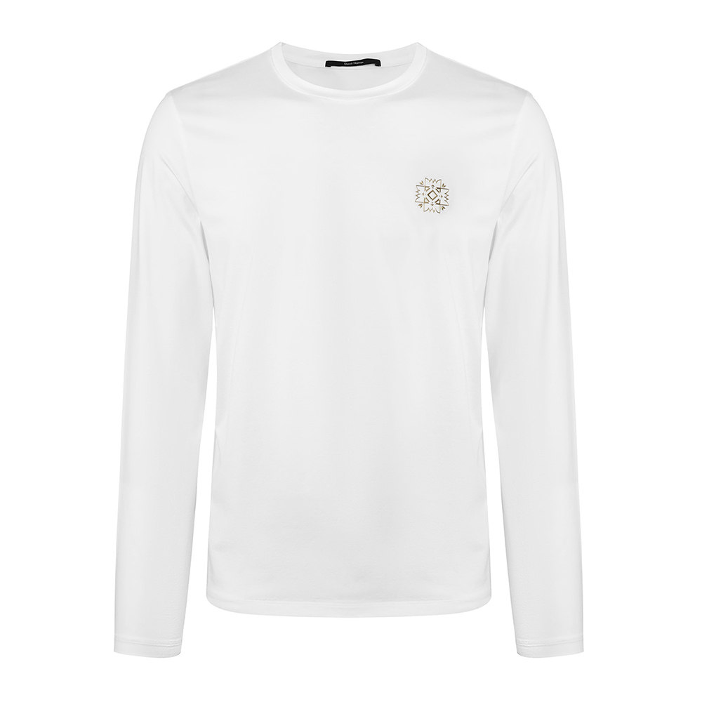 david naman男士白色长袖t恤微弹 魅力惠T恤