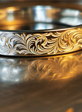 菊地健复刻纯银工作室手镯