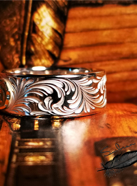 菊地健情侣戒指纯手工定制