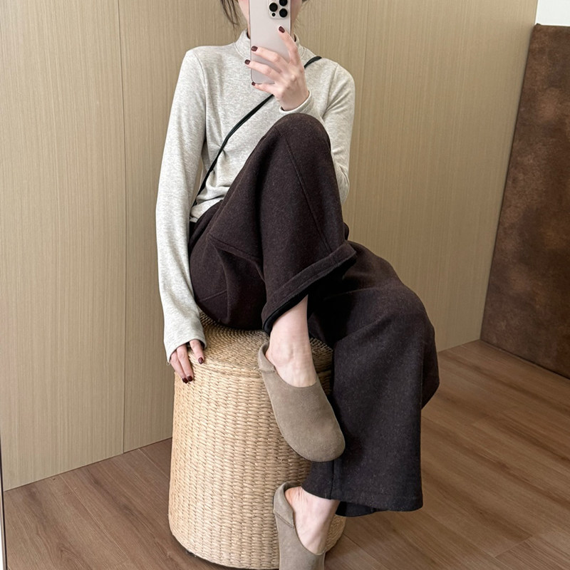 话里简约风羊绒哈伦裤2025冬季新款加厚加绒保暖显瘦直筒长裤女,淘宝优惠券,粉丝福利购,淘宝优惠卷