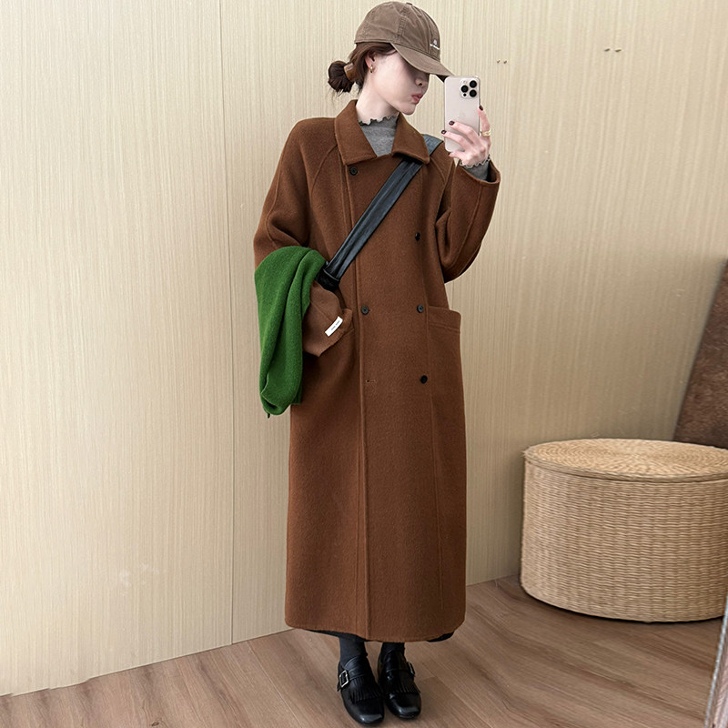话里高级感时尚长款大衣2025冬季新款休闲简约风保暖减龄上衣外套,淘宝优惠券,粉丝福利购,淘宝优惠卷