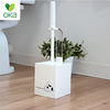 Japanese oka household white toilet brush set creative