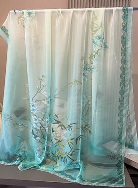 丝巾女高级感新款大纱巾洋气百搭时尚春夏季围巾防晒披肩送妈妈款