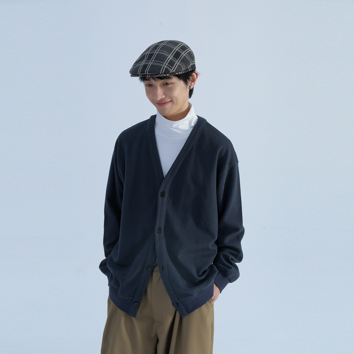 Mentmate 秋冬日系慵懒氛围感针织外套 卫衣男女中性纯色宽松开衫,淘宝优惠券,粉丝福利购,淘宝优惠卷