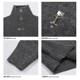 Retro metal single-breasted turtleneck cardigan sweater men