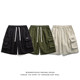 Street retro multi-pocket work shorts men and women fashion brand