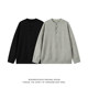 Retro solid color Henry neck sweater autumn trendy brand