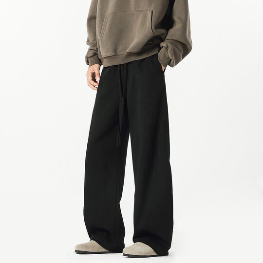 Wukong has goods street retro solid color drooping scimitar sports pants men's trendy brand loose gray versatile casual sweatpants