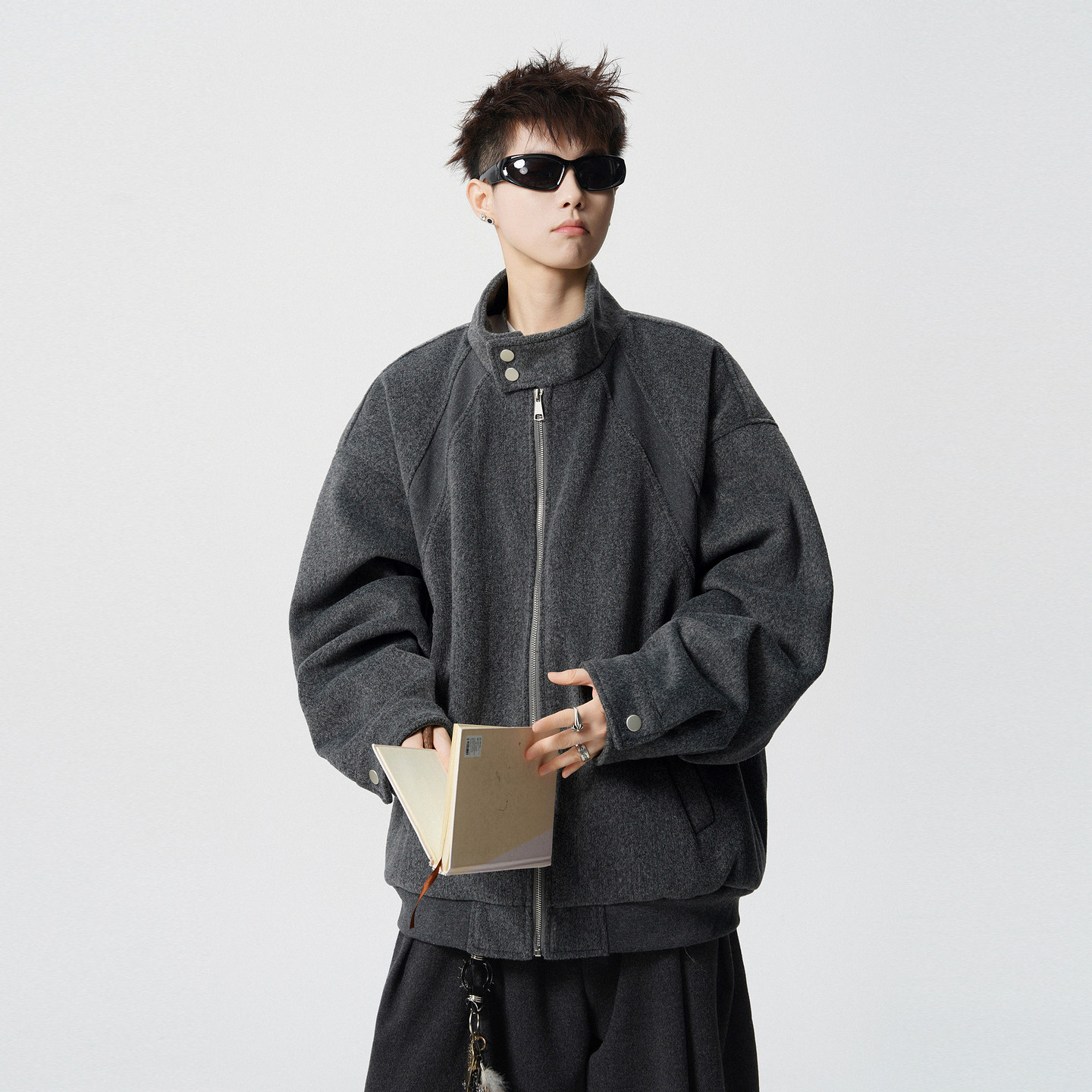 悟空有货美式复古高级感呢料立领棉衣男潮牌情侣宽松休闲棉服外套,淘宝优惠券,粉丝福利购,淘宝优惠卷