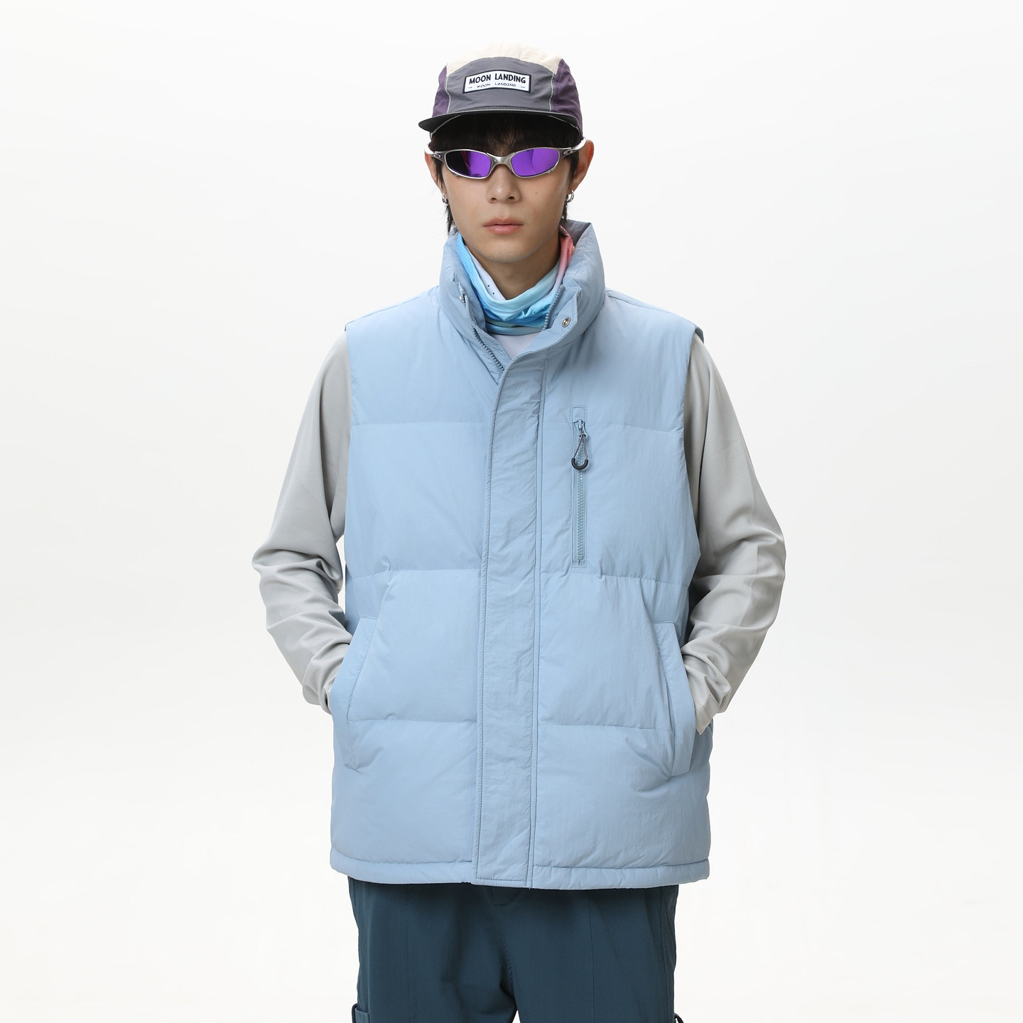 悟空有货冬季90白鸭绒坎肩羽绒服背心男复古情侣叠穿保暖马甲外套,淘宝优惠券,粉丝福利购,淘宝优惠卷