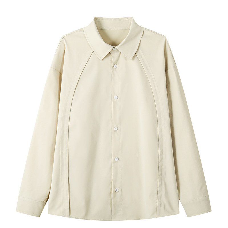 悟空有货美式复古解构拼接长袖衬衫男女春秋宽松百搭情侣衬衣外套,淘宝优惠券,粉丝福利购,淘宝优惠卷
