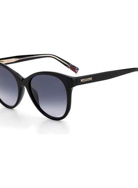 代购Missoni女士太阳镜遮光防紫外线可配近视轻盈猫眼型黑色