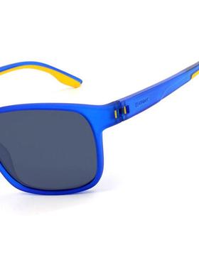 代购Kodak男士太阳镜防紫外线偏光可配近视超轻方形蓝色TR90材质