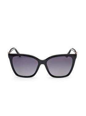 代购GUESS女士太阳镜偏光防紫外线遮光清晰视野猫眼型黑色