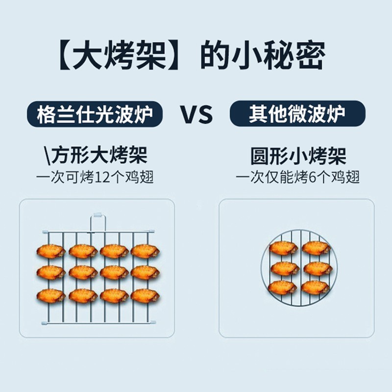 京东商城家电格兰仕微波炉25升大容量900W微蒸烤一体机平板C2T1 - 图3