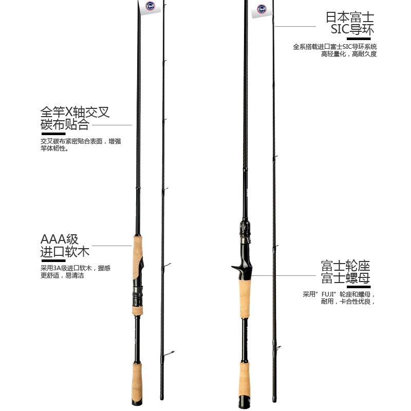 EWE美夏妖刀四代鳜客二代翘嘴远投路亚竿鲈鱼鳜鱼竿-图2