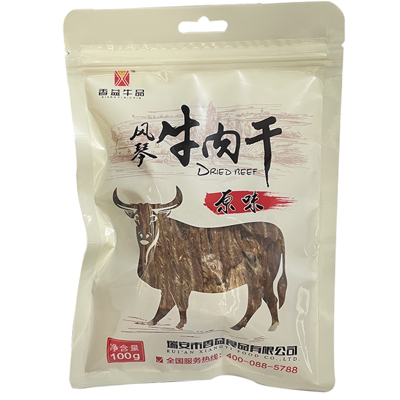 手撕风琴牛肉干香益牛品小包装牛肉干温州湖岭特产原味香辣牛肉干