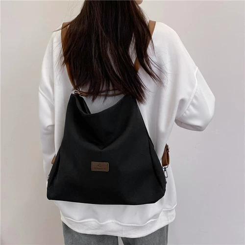 Шоппер, вместительная и большая сумка через плечо, рюкзак, подходит для студента, надевается на плечо