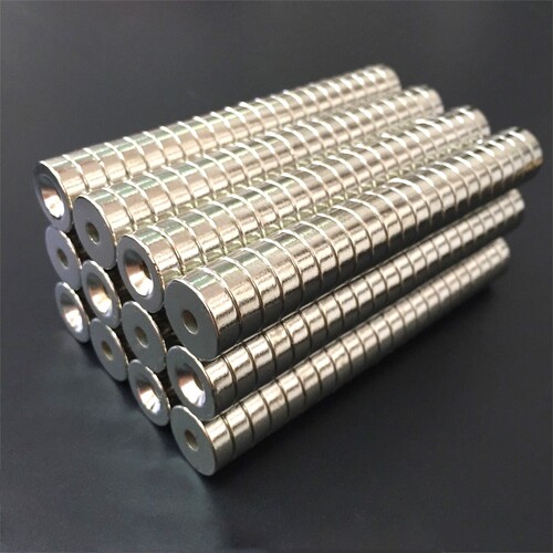 永久性磁铁强磁15X5孔-4mm强力吸铁石贴片铷铁硼强力磁铁圆形带孔 - 图3