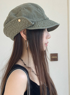 杨超越同款牛仔渔夫帽女夏显脸小