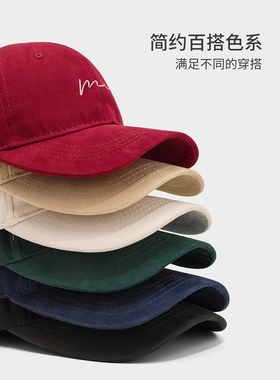 夏季宽檐加深大头围显脸小鸭舌帽