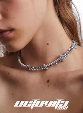 摇滚朋克风高级感锁骨链