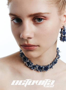OctoVita捕梦网蓝白环扣choker