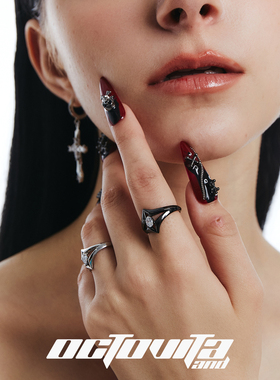 OCTOVITA神祈双星锆石朋克戒指