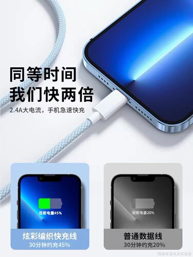 加长1.5米2米适用iPhone11数据线12苹果13充电线器12proMax手机PD快充X闪充8P车载iPad平板6s冲14正品7plus - 图0