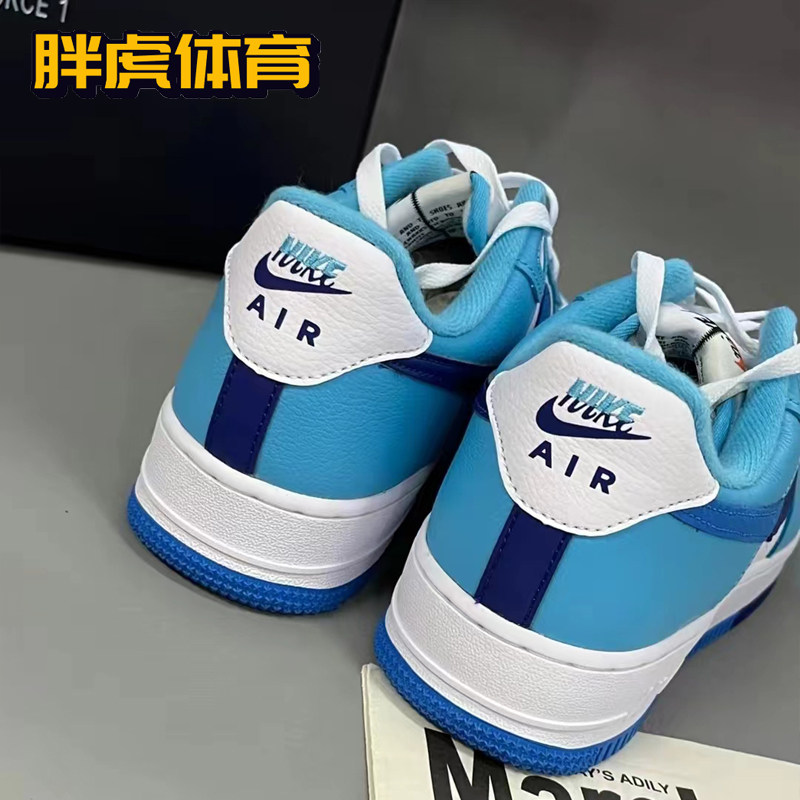 Nike Air Force 1 AF1 GS 白蓝色 女子低帮空军板鞋 DZ2660-100,淘宝优惠券,粉丝福利购,淘宝优惠卷