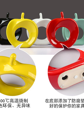 平平安安家居陶瓷五色可选装饰品