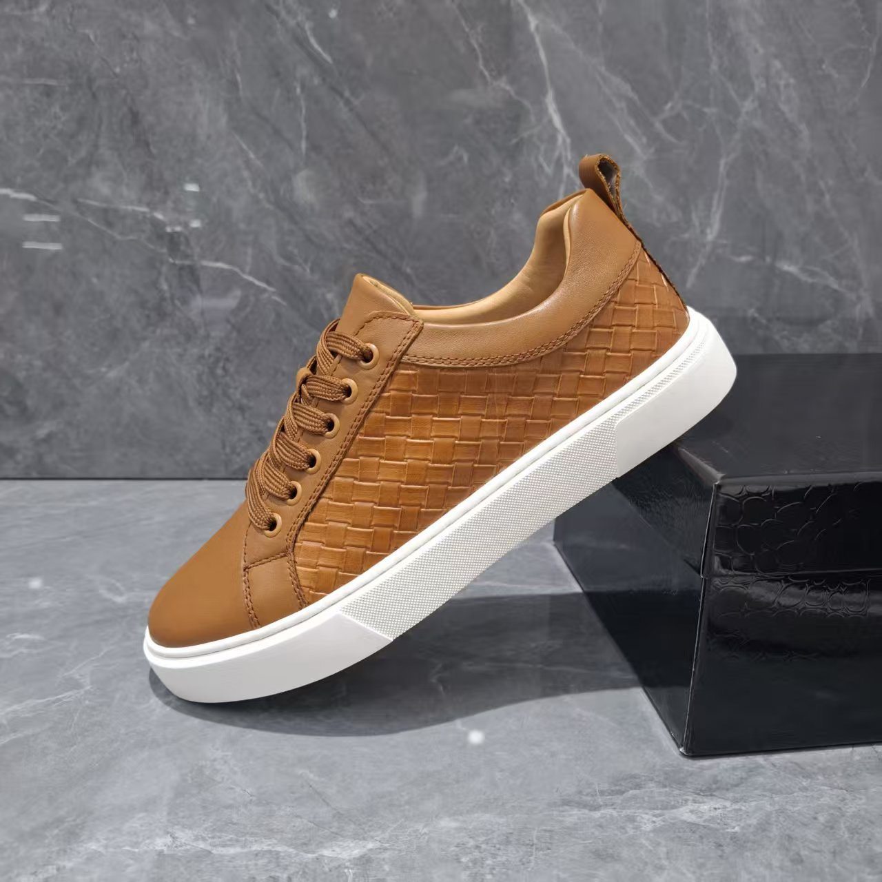 有范男鞋春季2026舒适透气简约百搭小白鞋清爽不臭脚牛皮时尚板鞋,淘宝优惠券,粉丝福利购,淘宝优惠卷