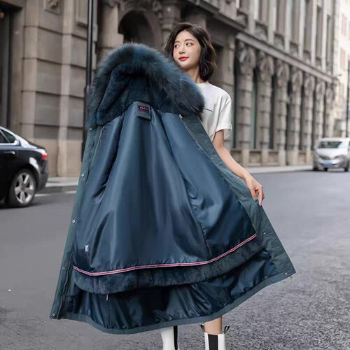 活里派克服女装2026韩版羽绒可拆卸内胆加绒加厚一衣三穿棉袄外套 - 图0