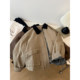 Retro bf unisex workwear style jacket ສໍາລັບແມ່ຍິງວ່າງດູໃບໄມ້ລົ່ນ