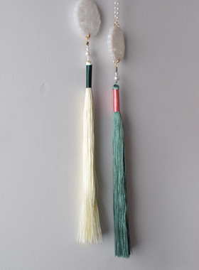 9.9一对玉佩古装禁步长流苏腰间配饰挂件男女成品腰饰买一送一