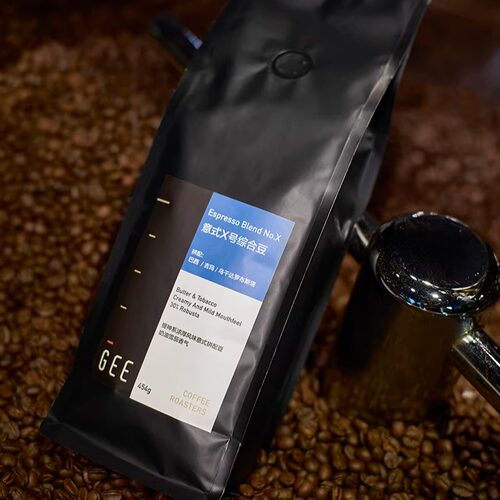 GeeCoffee-X号综合豆意式浓缩提神浓郁美式黑咖啡30%罗布斯塔454g - 图0