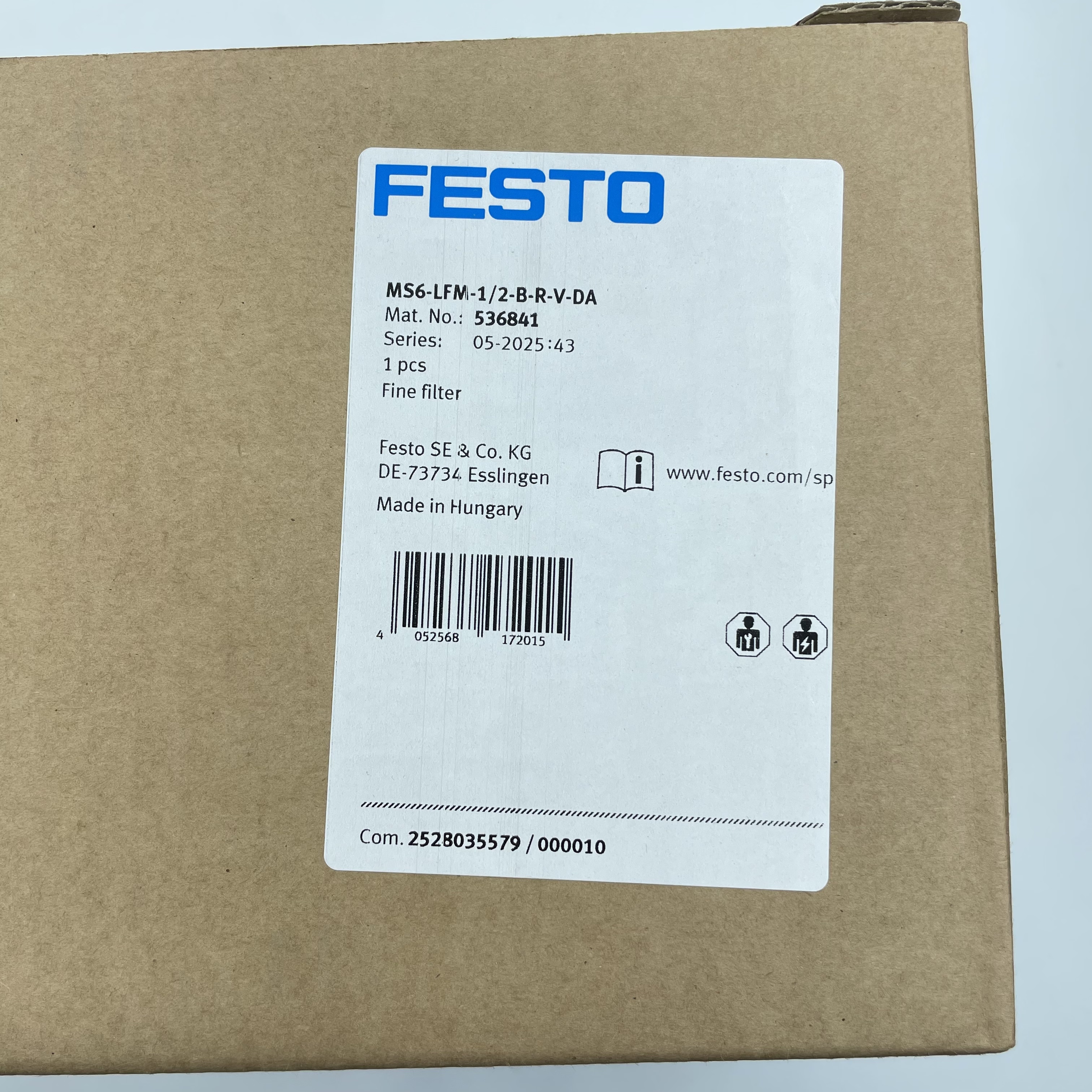 德国FESTO过滤器MS4/6-LFM-1/8-1/4-3/8-1/2-ARM/ARV/BRM/BRV-DA - 图0