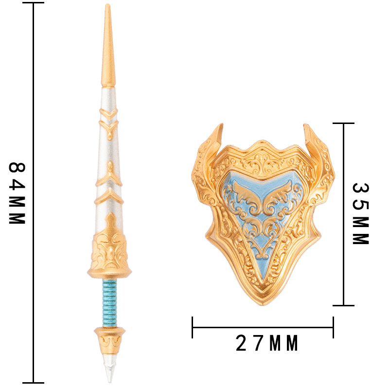 第三方中古圆桌骑士武器长矛盾牌拼装积木配件人仔玩具